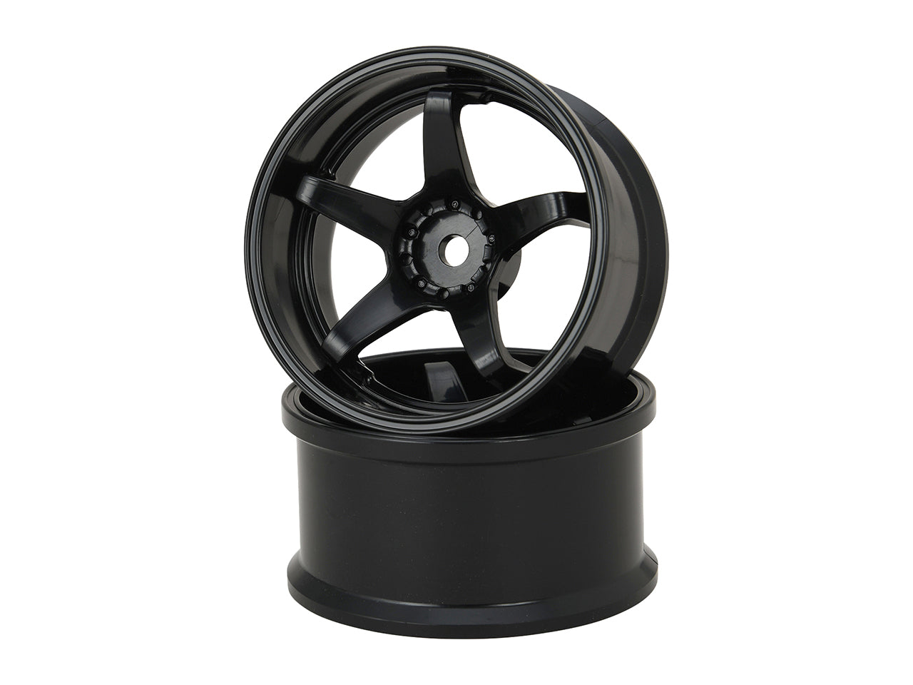 G-Force GD038 N-Type Drift Wheel/+6/Black - BanzaiHobby