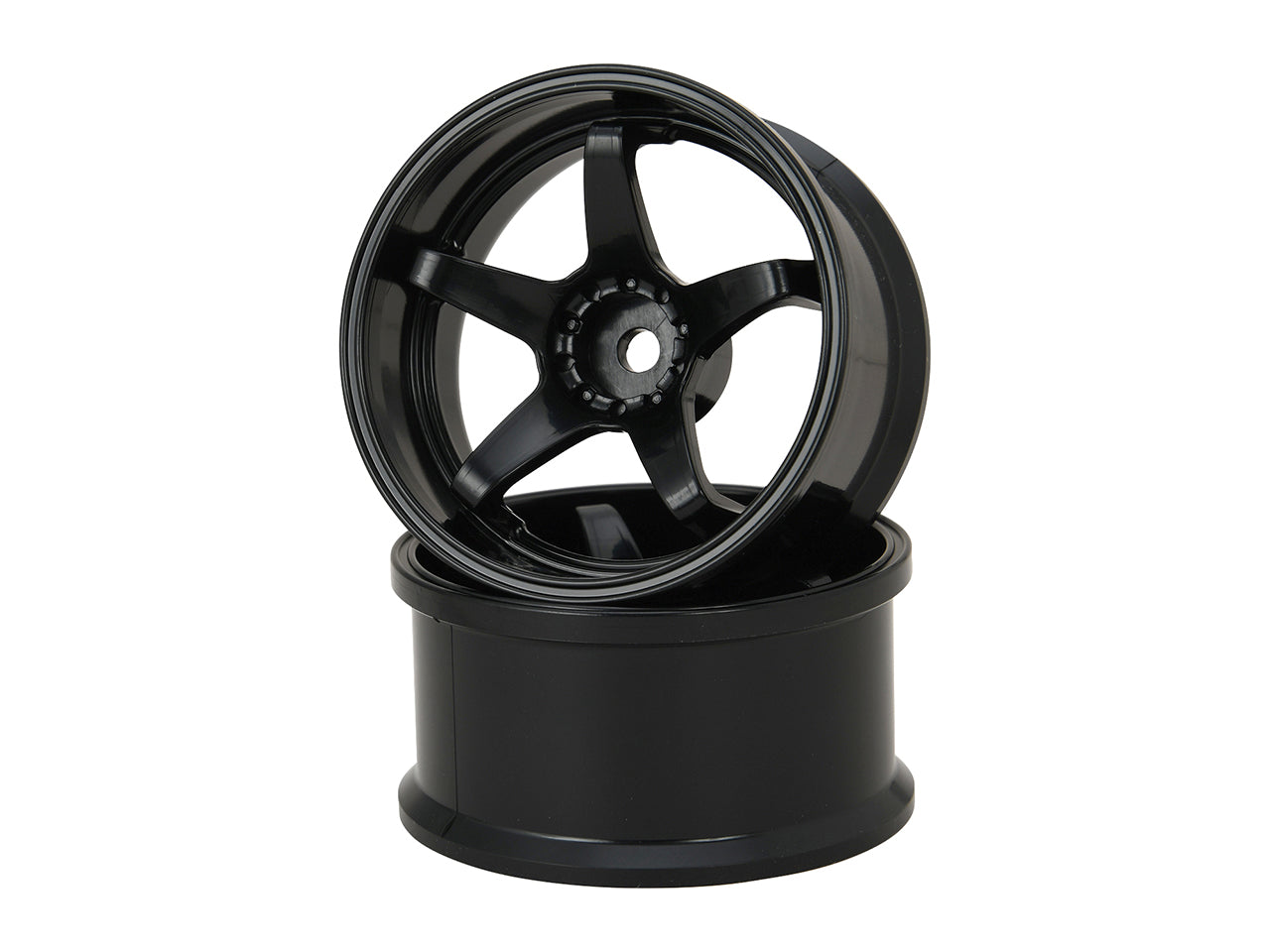 G-Force GD039 N-Type Drift Wheel/+8/Black - BanzaiHobby