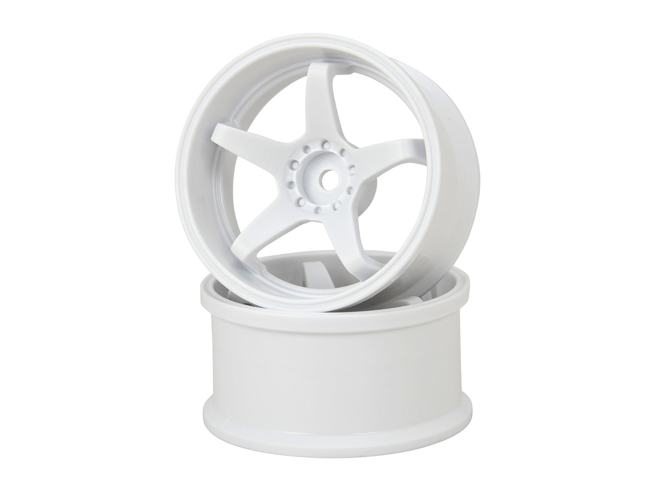 G-Force GD051 N-Type Drift Wheel Super Traction/+8/White - BanzaiHobby