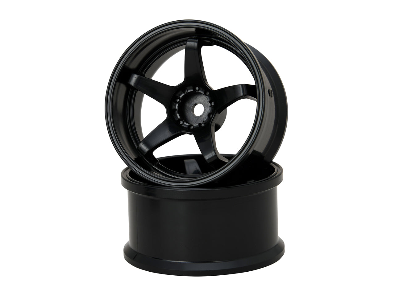 G-Force GD053 N-Type Drift Wheel Traction/+8/Black - BanzaiHobby