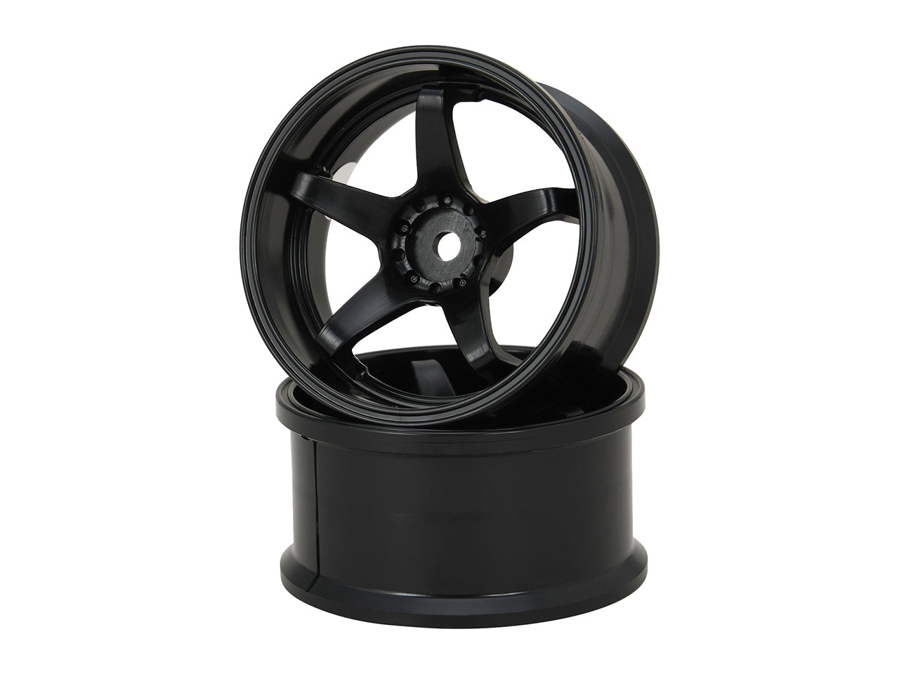 G-Force GD054 N-Type Drift Wheel High Traction/+6/Black - BanzaiHobby