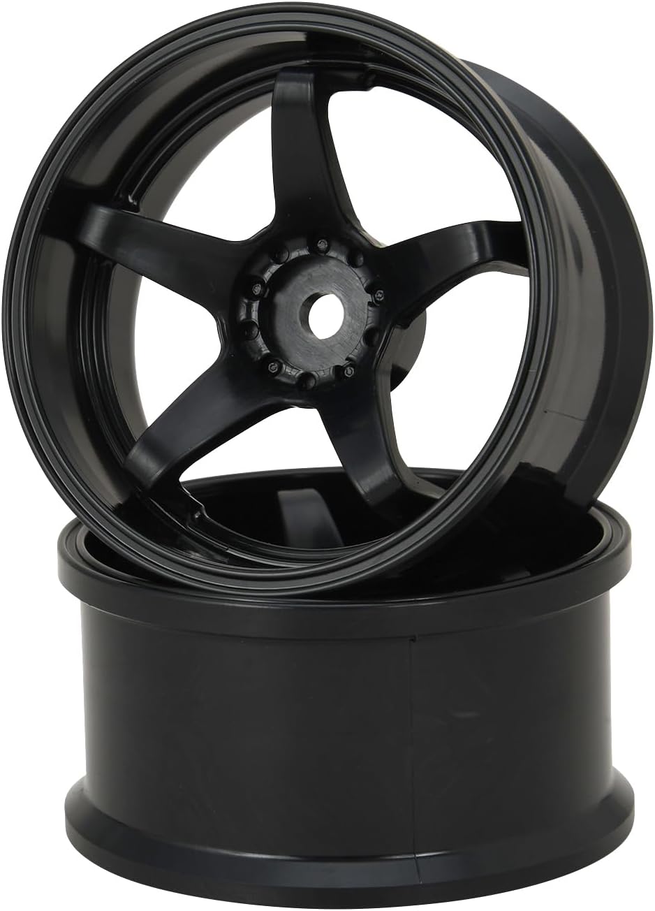 G-Force GD056 N-Type Drift Wheel Super Traction/+6/Black - BanzaiHobby