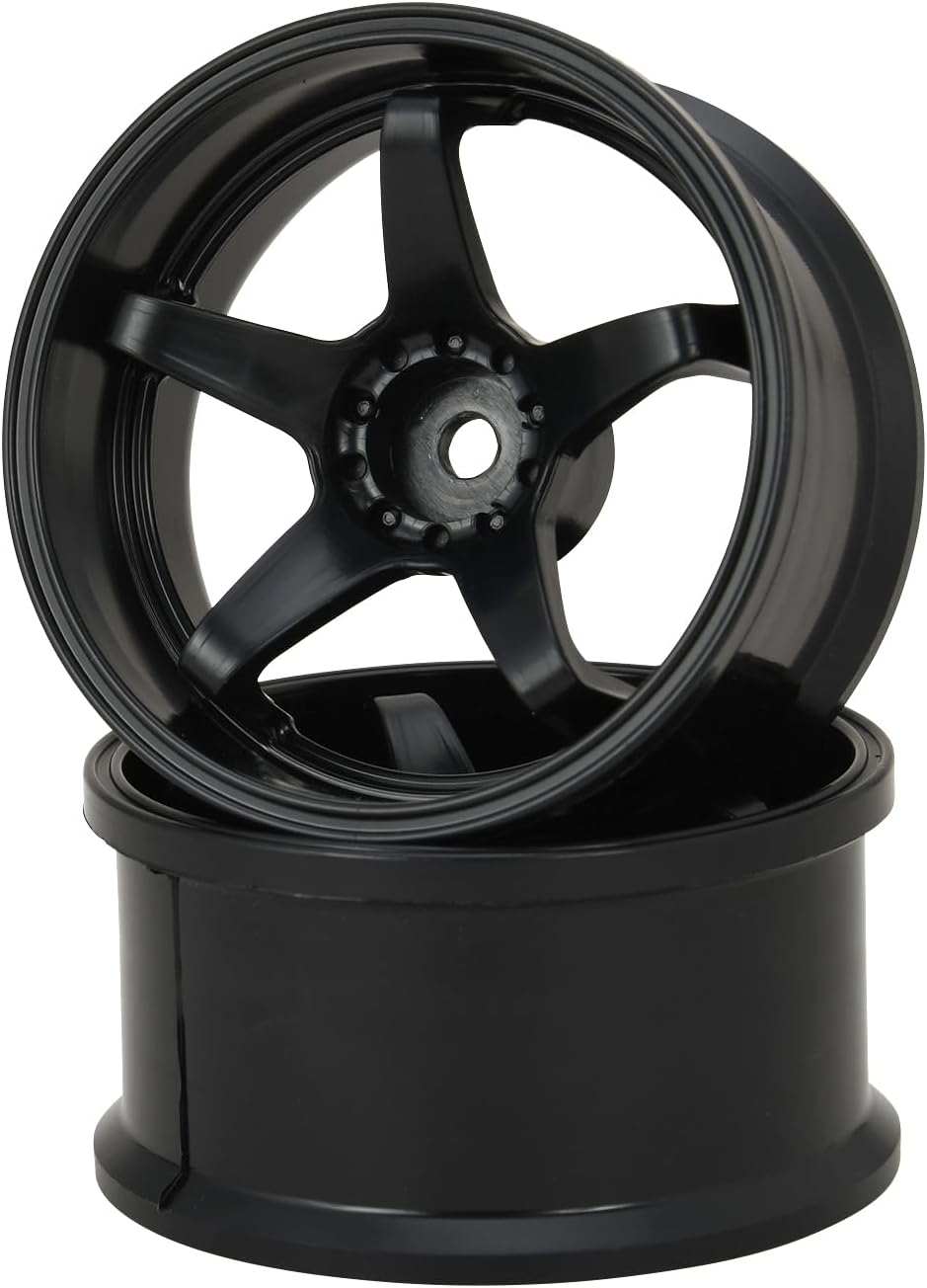G-Force GD057 N-Type Drift Wheel Super Traction/+8/Black - BanzaiHobby