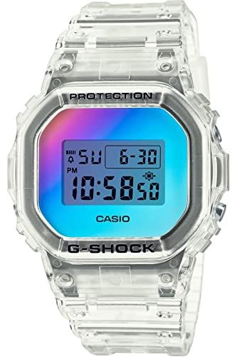 G-SHOCK Gショック 限定モデル イリデセントカラー カシオ CASIO デジタル 腕時計 スケルトン レインボー DW-5600SRS-7 逆輸入海外モデル - BanzaiHobby