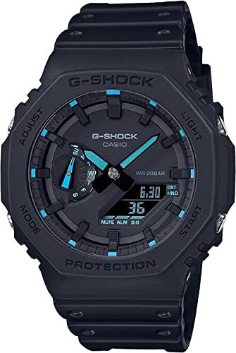 G-Shock GA2100-1A2 メンズ ネオンアクセントウォッチ ブルー, ブルー - BanzaiHobby