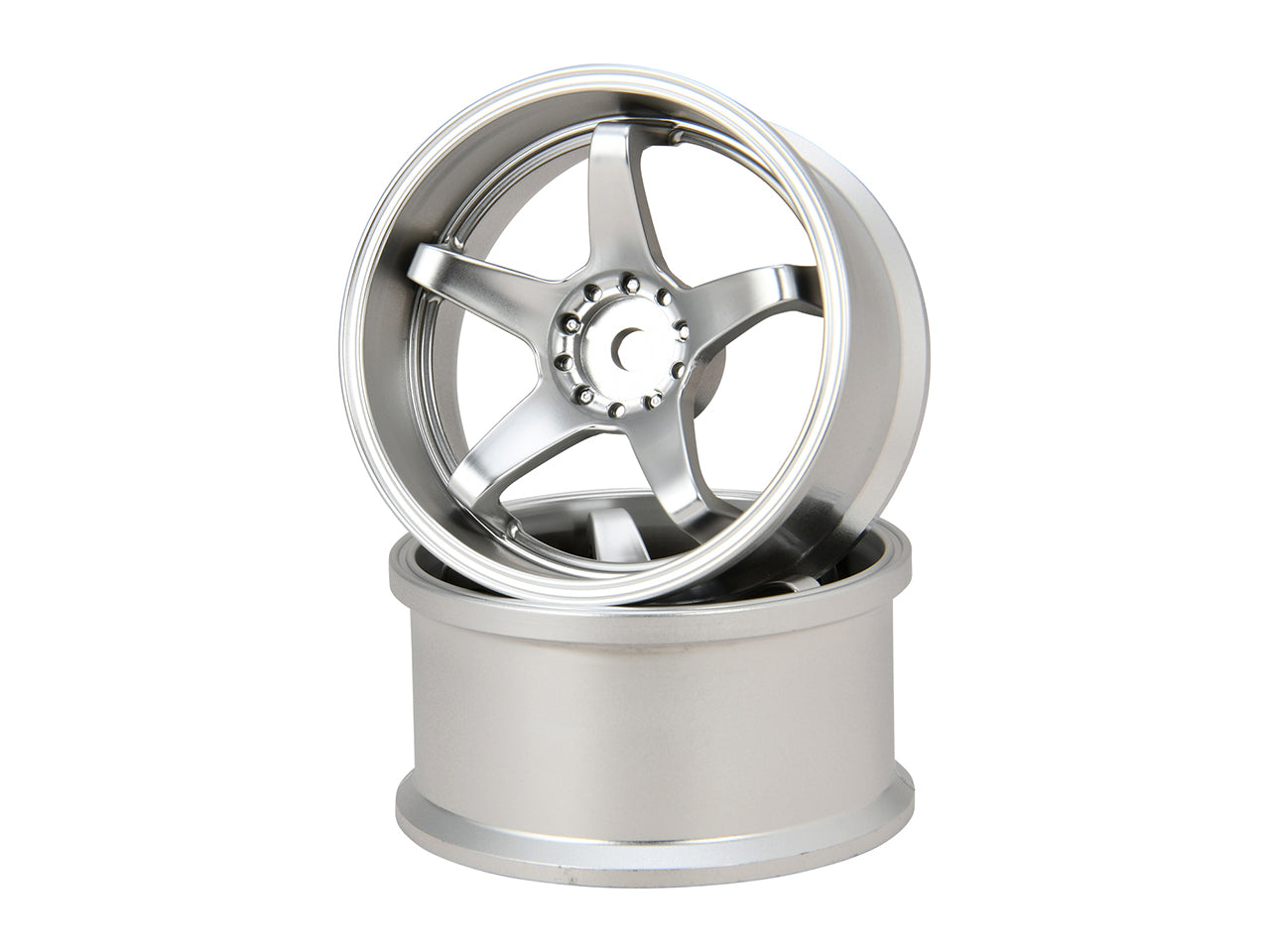 G-Force GD042 N-Type Drift Wheel/+6/Mat Silver - BanzaiHobby
