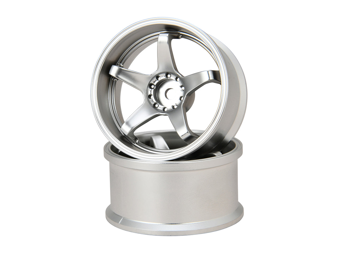 G-Force GD043 N-Type Drift Wheel/+8/Mat Silver - BanzaiHobby