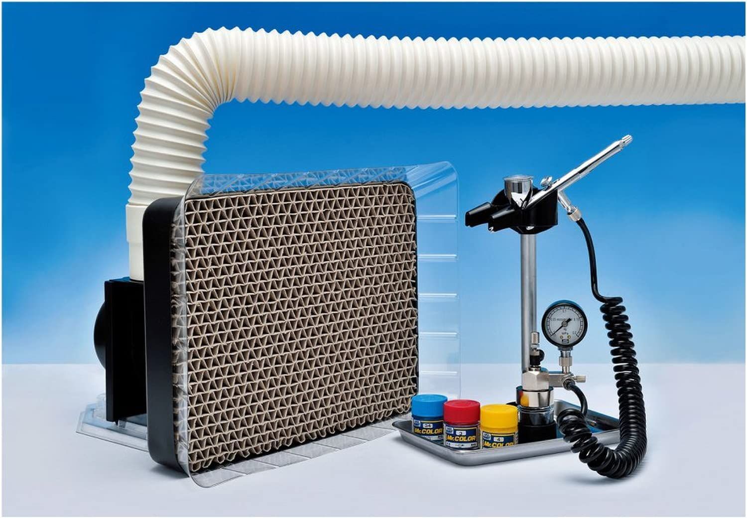 GSI Creos FT03 Mr. Super Booth Compact Model Paint Booth - BanzaiHobby