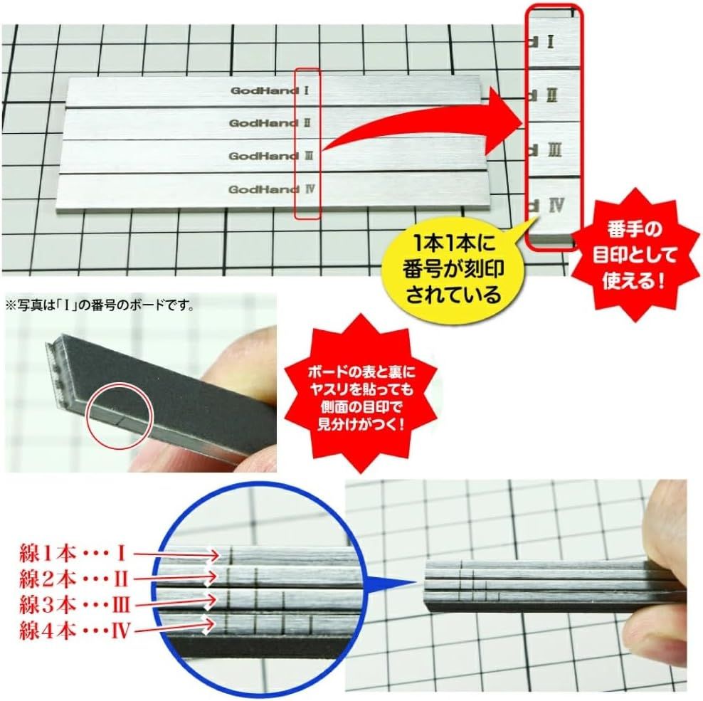 GodHand GH-FFM-10 Mini FF Board, Stainless Steel, 0.4 inch (10 mm), Hobby Tool - BanzaiHobby