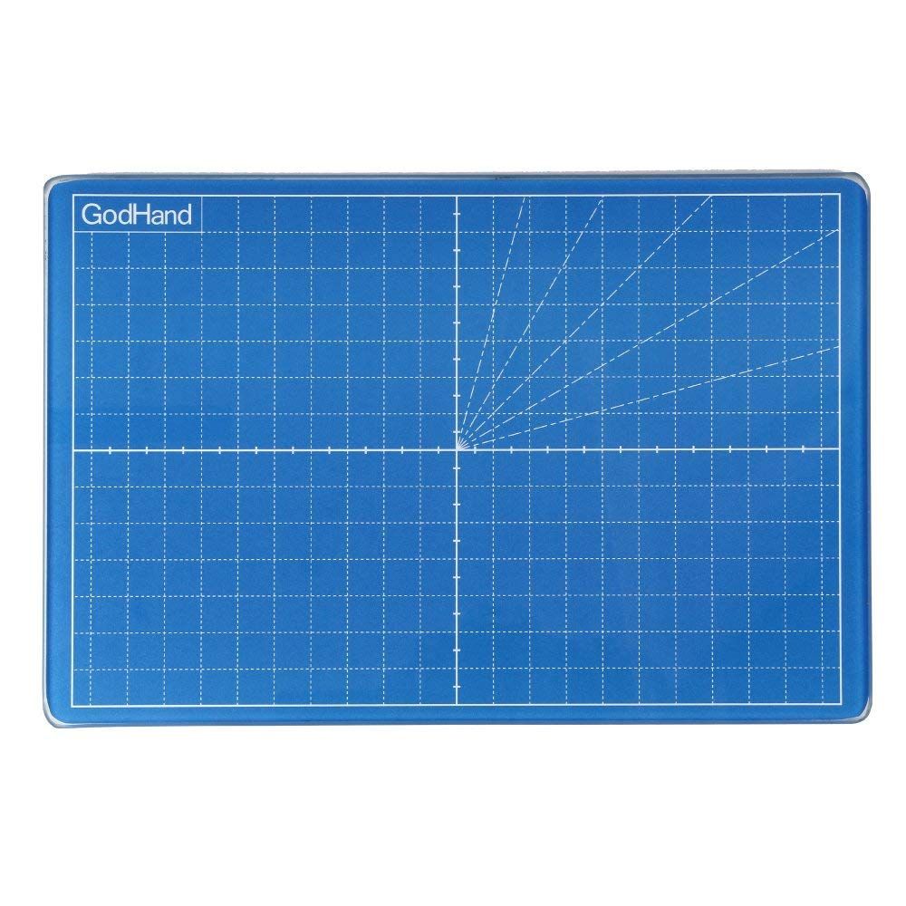 God Hand GH-GCM-B5-B Glass Cutter Mat Blue (151x227mm) - BanzaiHobby