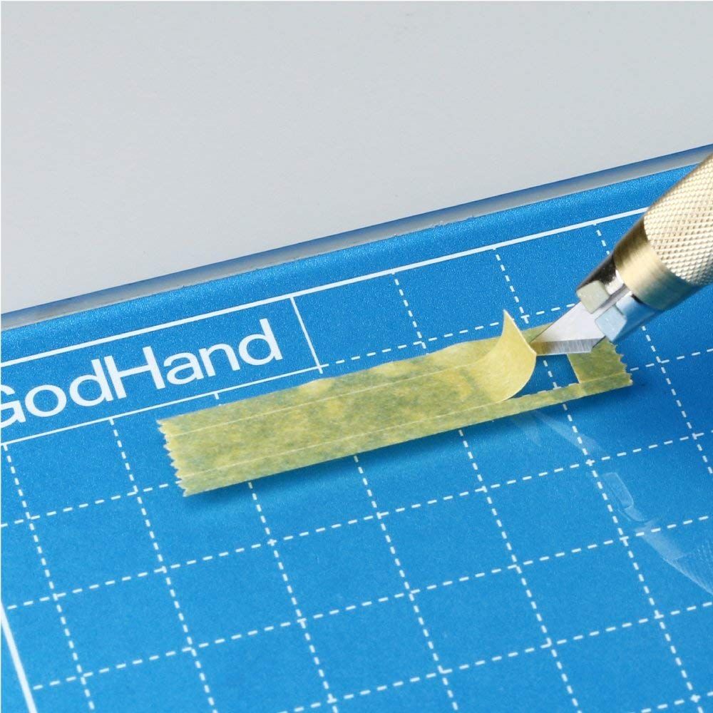 God Hand GH-GCM-B5-B Glass Cutter Mat Blue (151x227mm) - BanzaiHobby