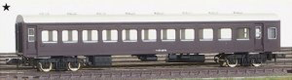 Greenmax 11011 Pre-Colored J.N.R. Passenger Car Type NAHA10 Coach (Brown) - BanzaiHobby