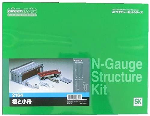 Greenmax 2164 Bridge and Small Boat (Unassembled Kit) - BanzaiHobby