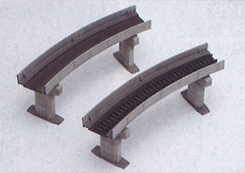 Greenmax 2193 Curved Viaduct (Viaduct R315,30 Degrees x 3pcs. + Pier x 4p - BanzaiHobby