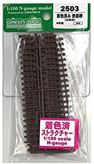 Greenmax 2503 Pre-colored Railway barriers made with crossties (L=101mm) - BanzaiHobby