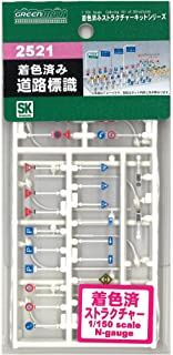 Greenmax 2521 Pre-colored Traffic Sign (Unassembled Kit) - BanzaiHobby