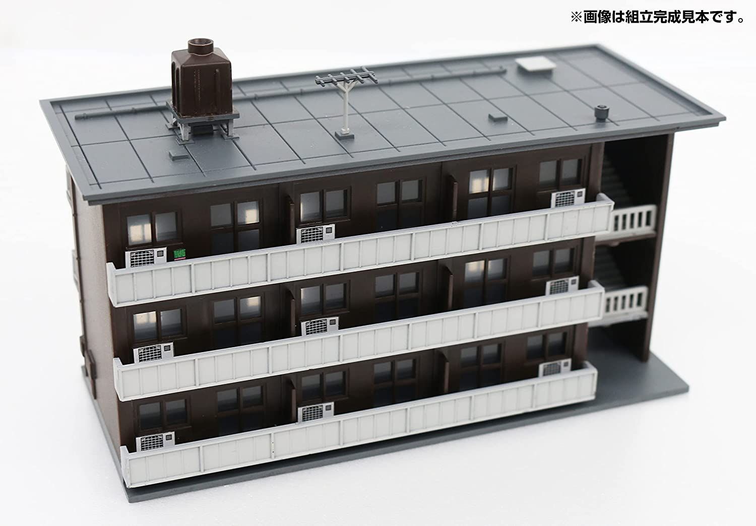 Greenmax 2613 Apartment Building (Modern Style) (Unassembled Kit) - BanzaiHobby