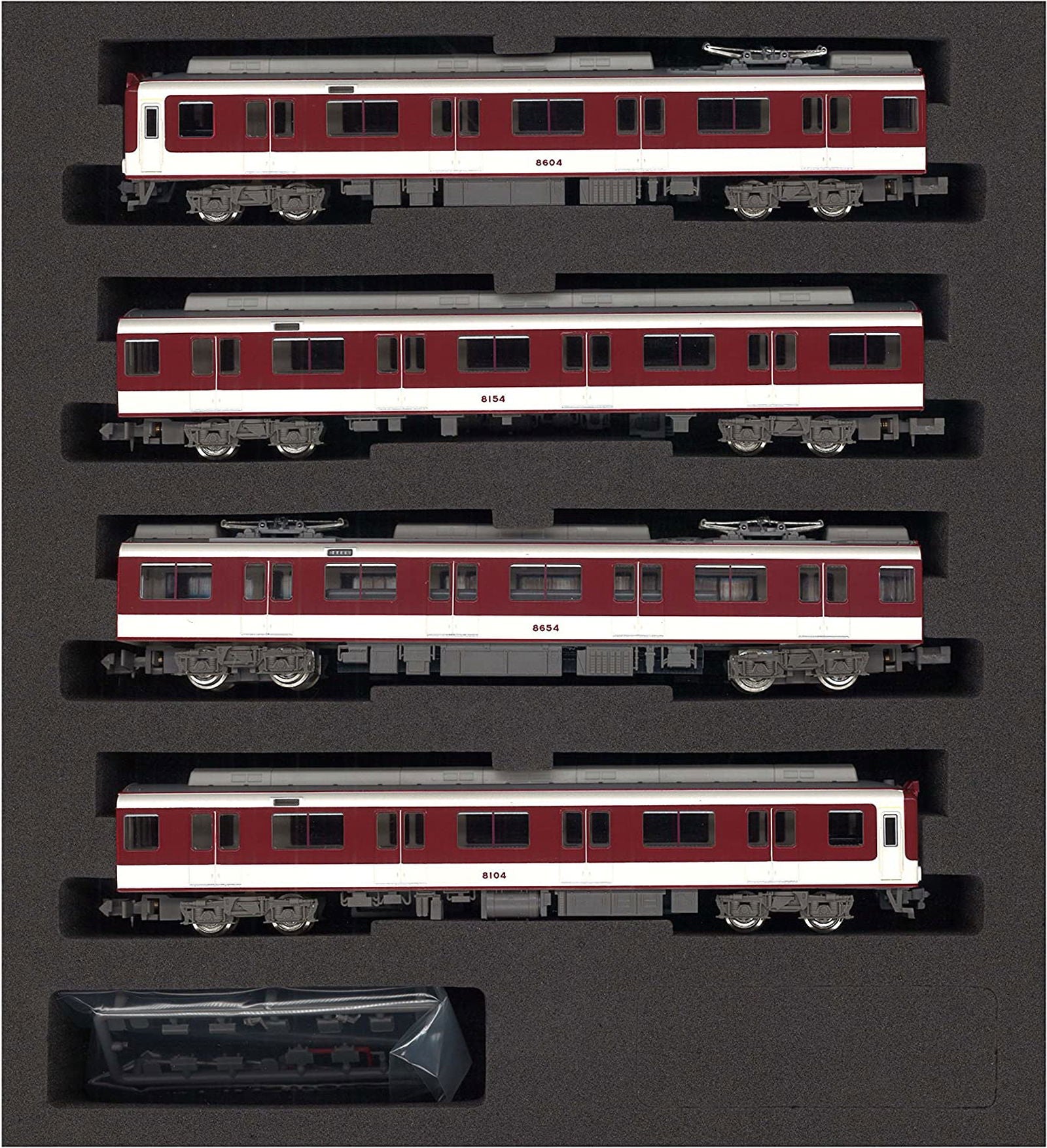 Greenmax 4742 Kintetsu Series 8600 Early Type New Color (8604 Formation) - BanzaiHobby