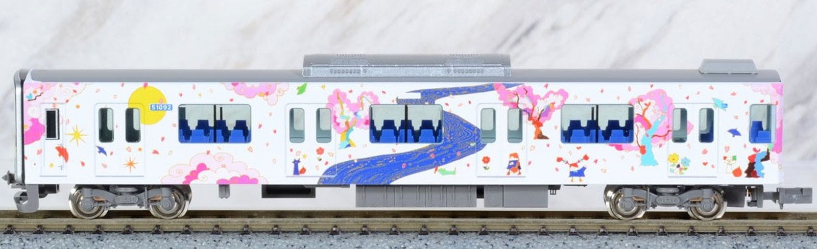 Greenmax 50724 Tobu Type 50090 `Ikebukuro Kawagoe Art Train (Long Seat Mo - BanzaiHobby