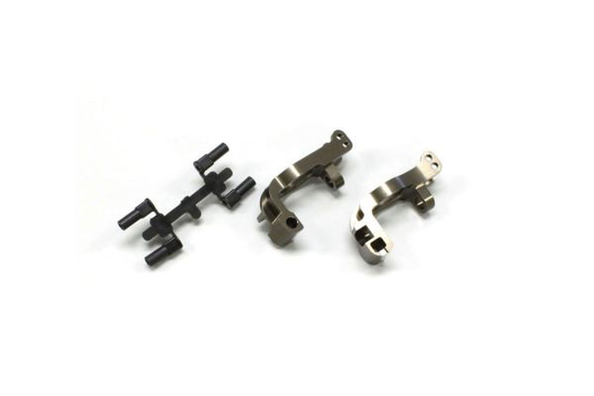 Kyosho IFW436 Al Front Hub Carrier Set(L,R/16゚/Gunmeta) - BanzaiHobby