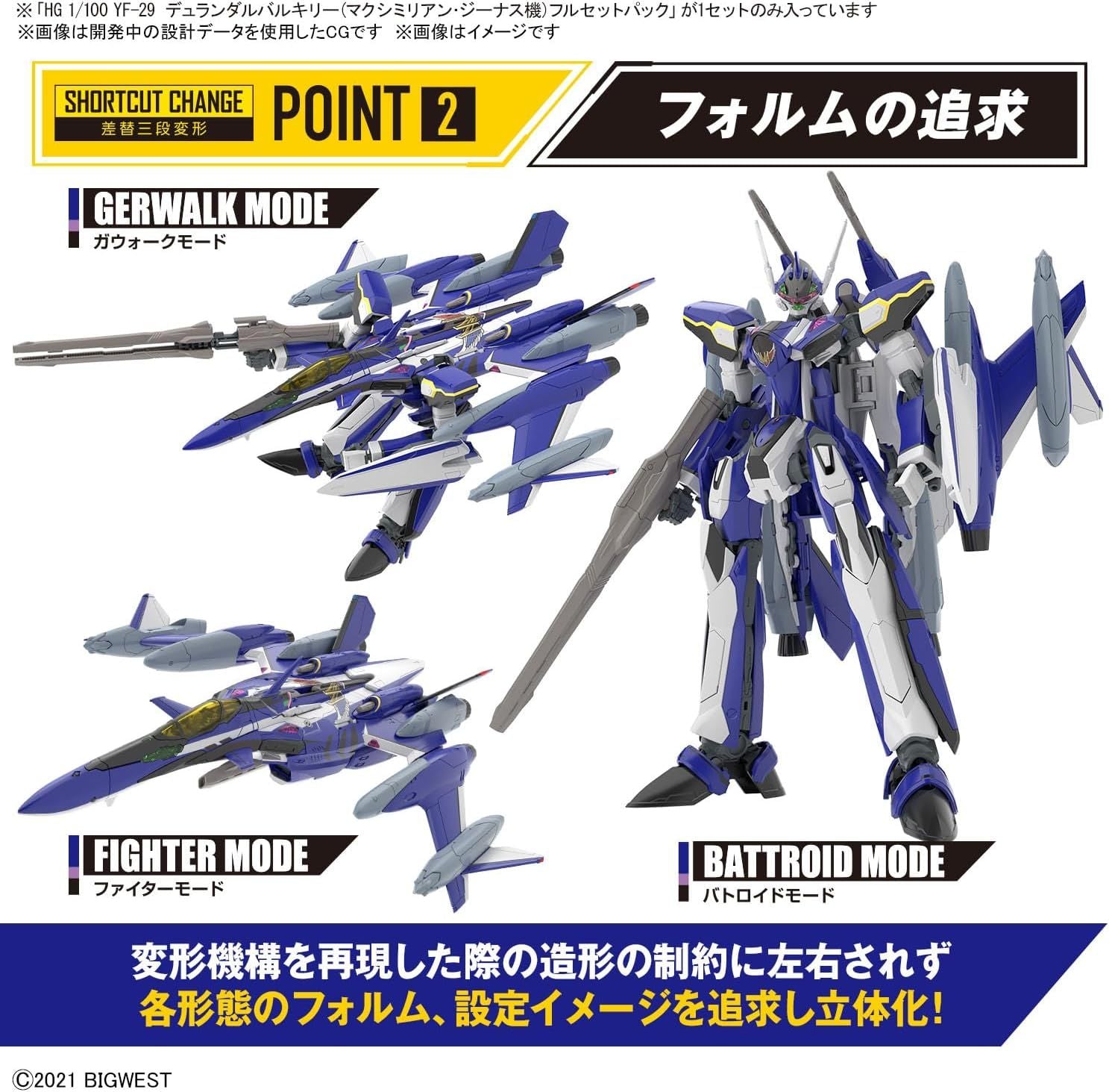 HG YF-29 DURANDAL VALKYRIE FULL SET PACK - BanzaiHobby