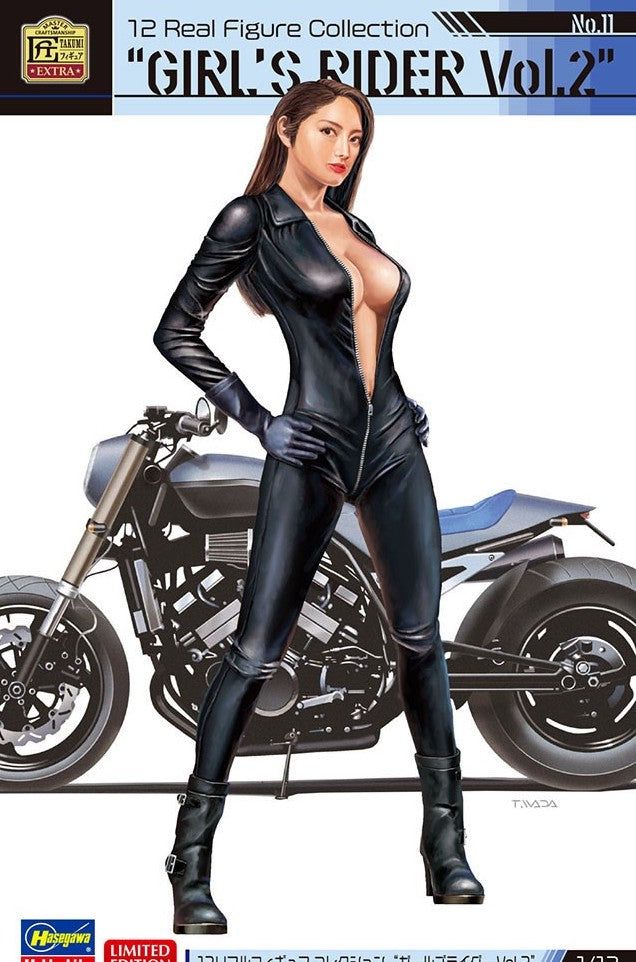 Hasegawa 12 Real Figure Collection No.11 `Girls Rider Vol.2` - BanzaiHobby
