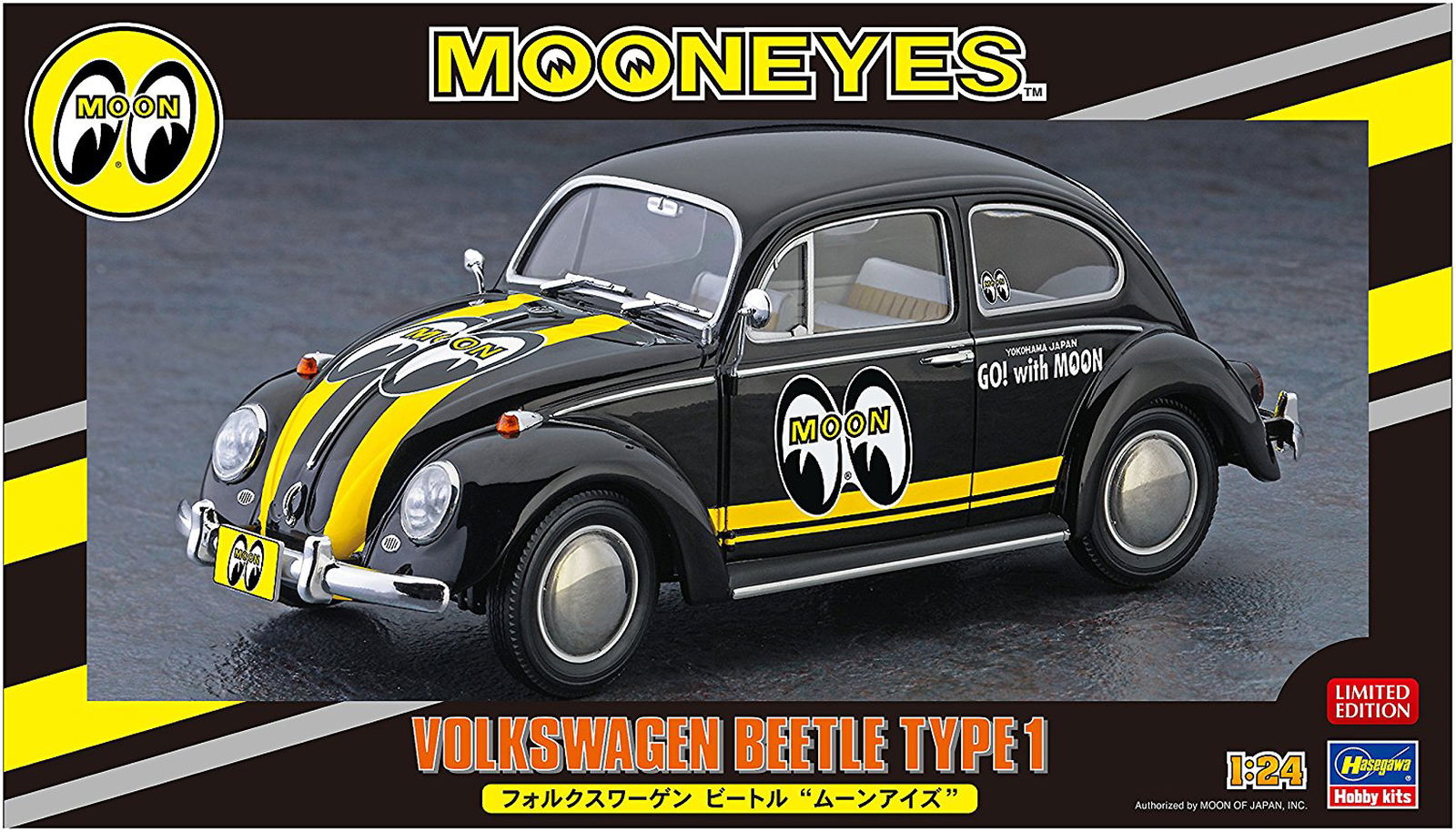 Hasegawa 20338 Volkswagen Beetle Type1 Mooneyes - BanzaiHobby