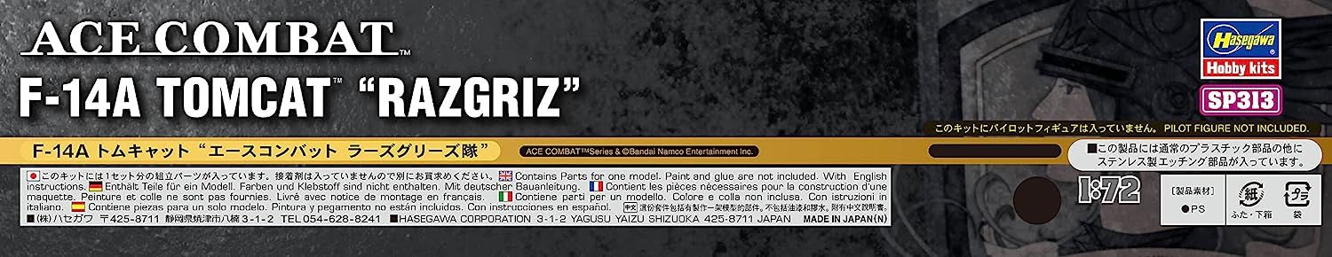 Hasegawa F-14A Tomcat `Ace Combat Razgriz Squadron` - BanzaiHobby