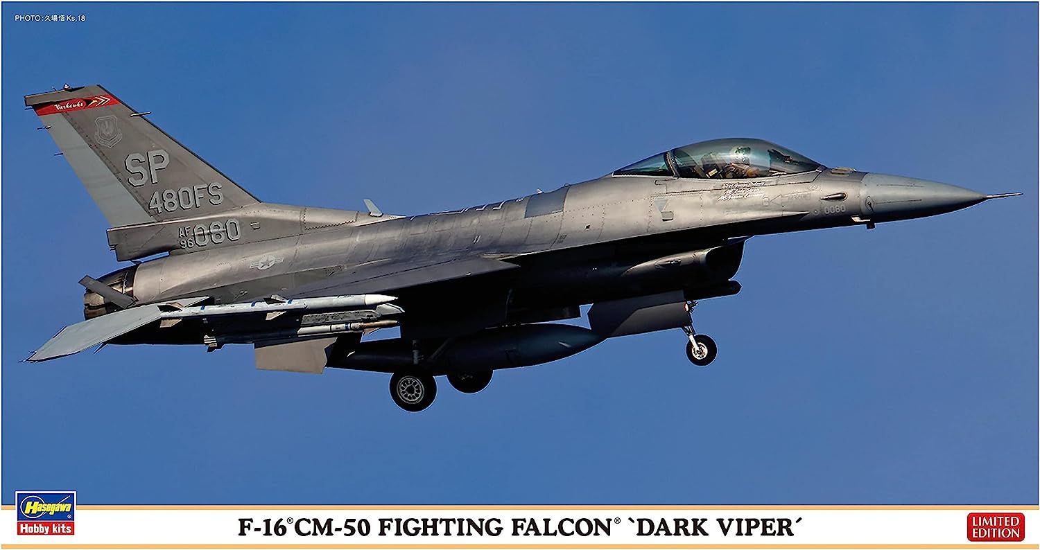 Hasegawa F-16CM-50 Fighting Falcon `Dark Viper` - BanzaiHobby