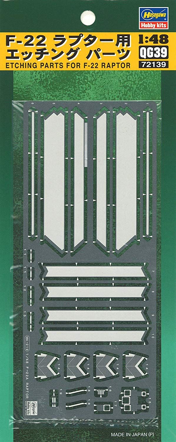 Hasegawa For F-22 Raptor Photo-Etched Parts - BanzaiHobby