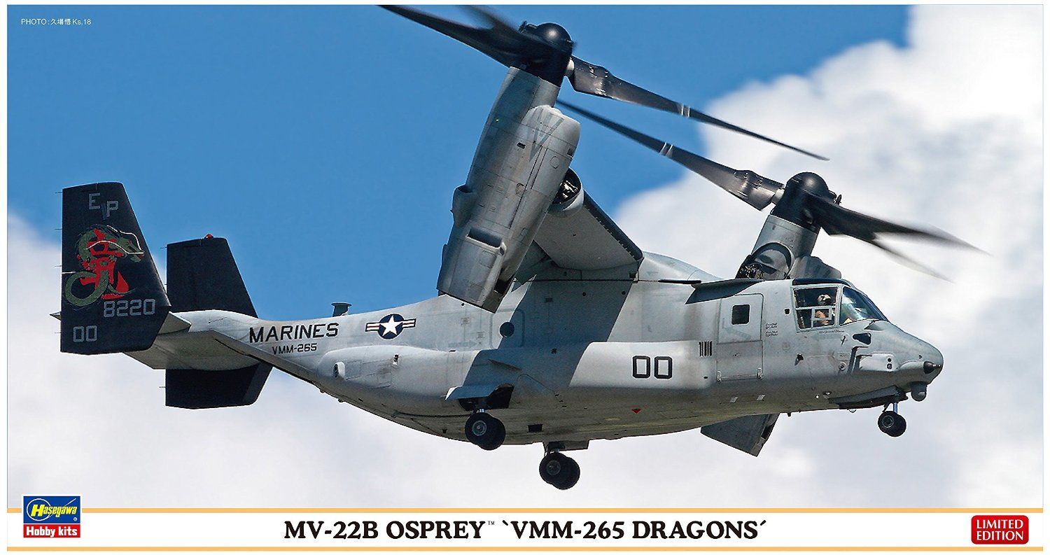 Banzai Hobby - Hasegawa MV-22B Osprey VMM-265 Dragons – BanzaiHobby