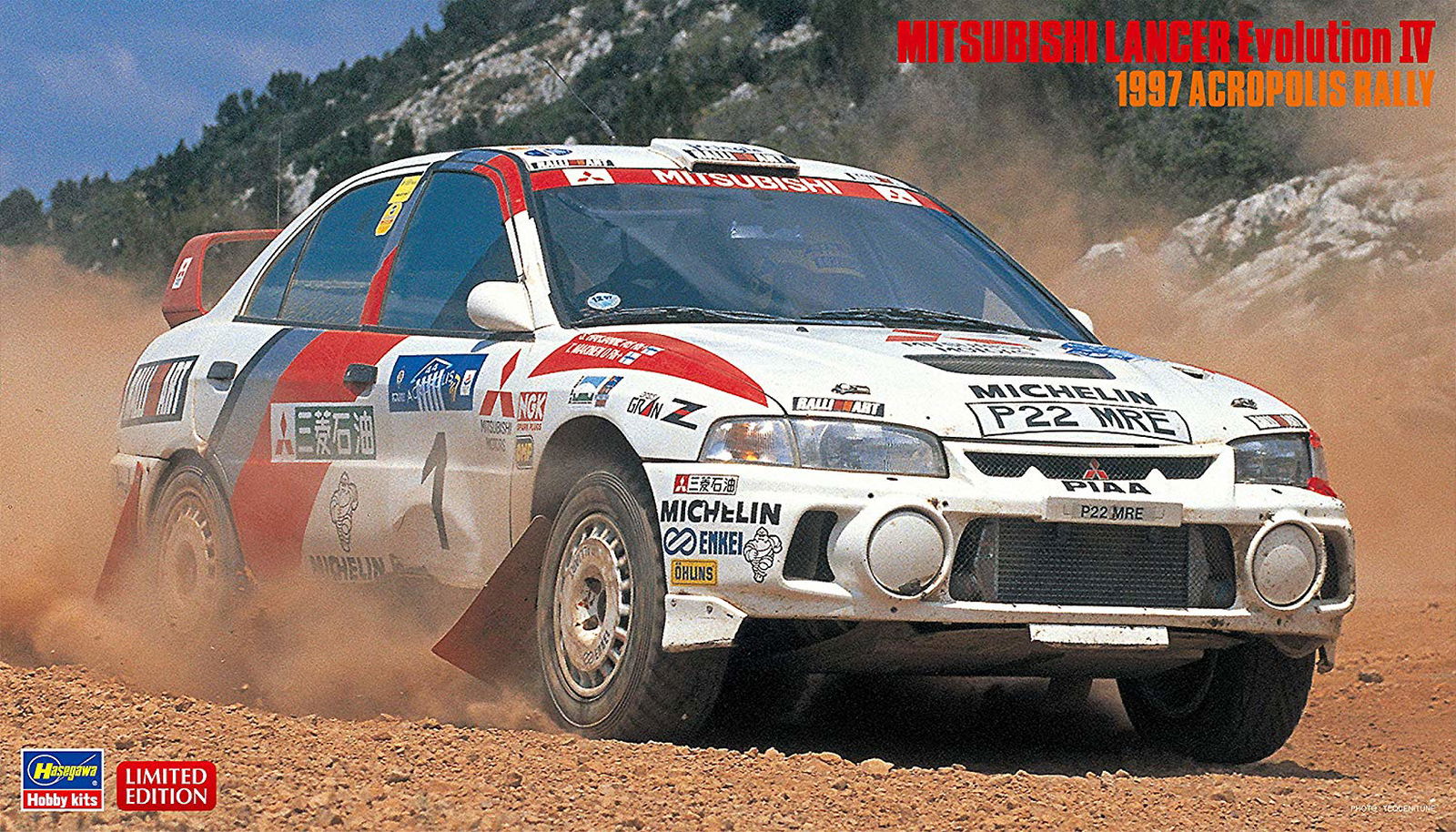 Hasegawa Mitsubishi Lancer Evolution IV `1997 Acropolis Rally - BanzaiHobby