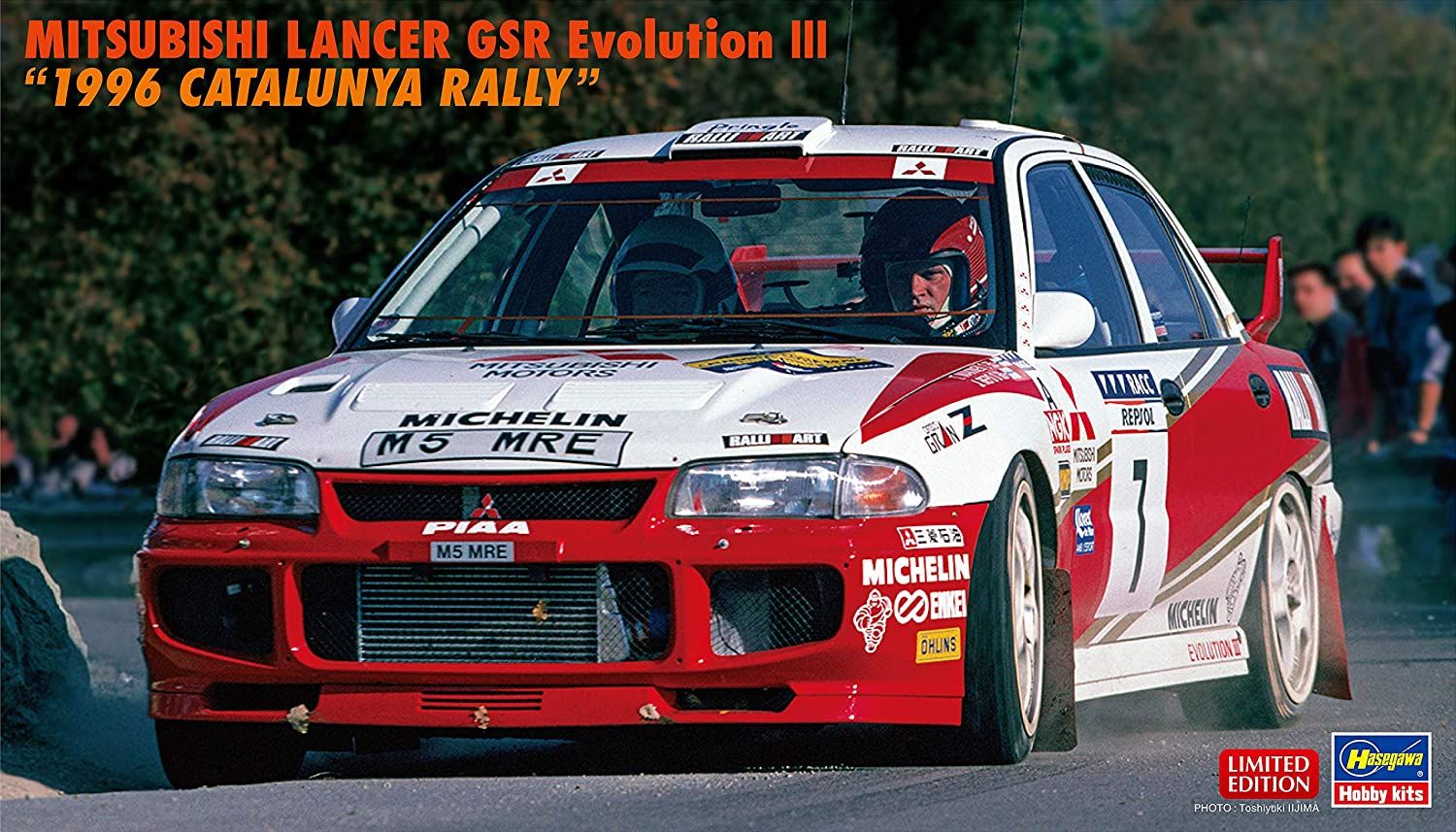 Hasegawa Mitsubishi Lancer GSR EvolutionIII `1996 Catalunya Rally` - BanzaiHobby