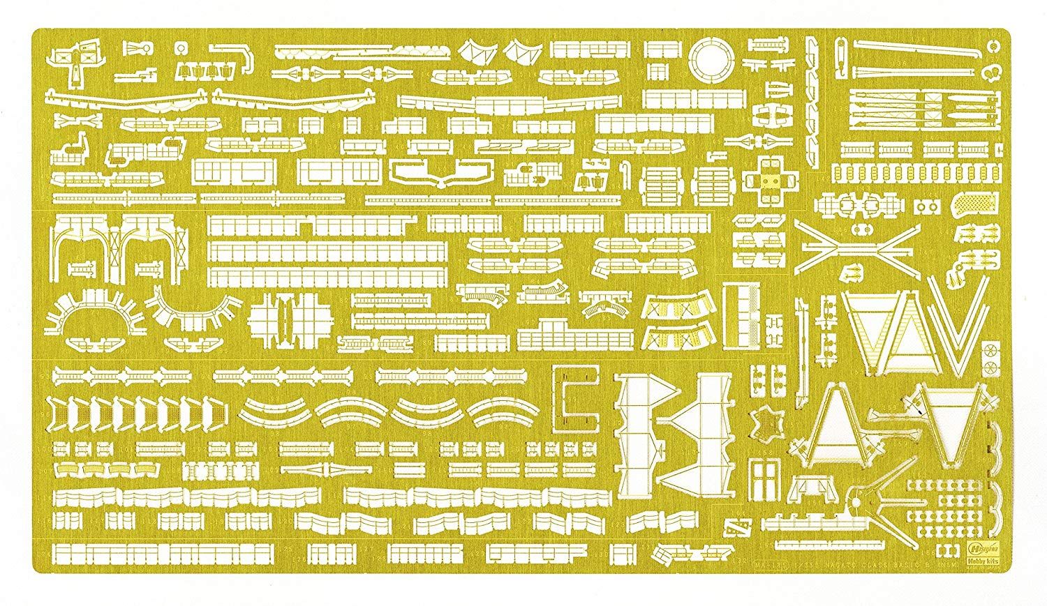 Hasegawa Nagato Class Detail up Etching Parts Basic B - BanzaiHobby