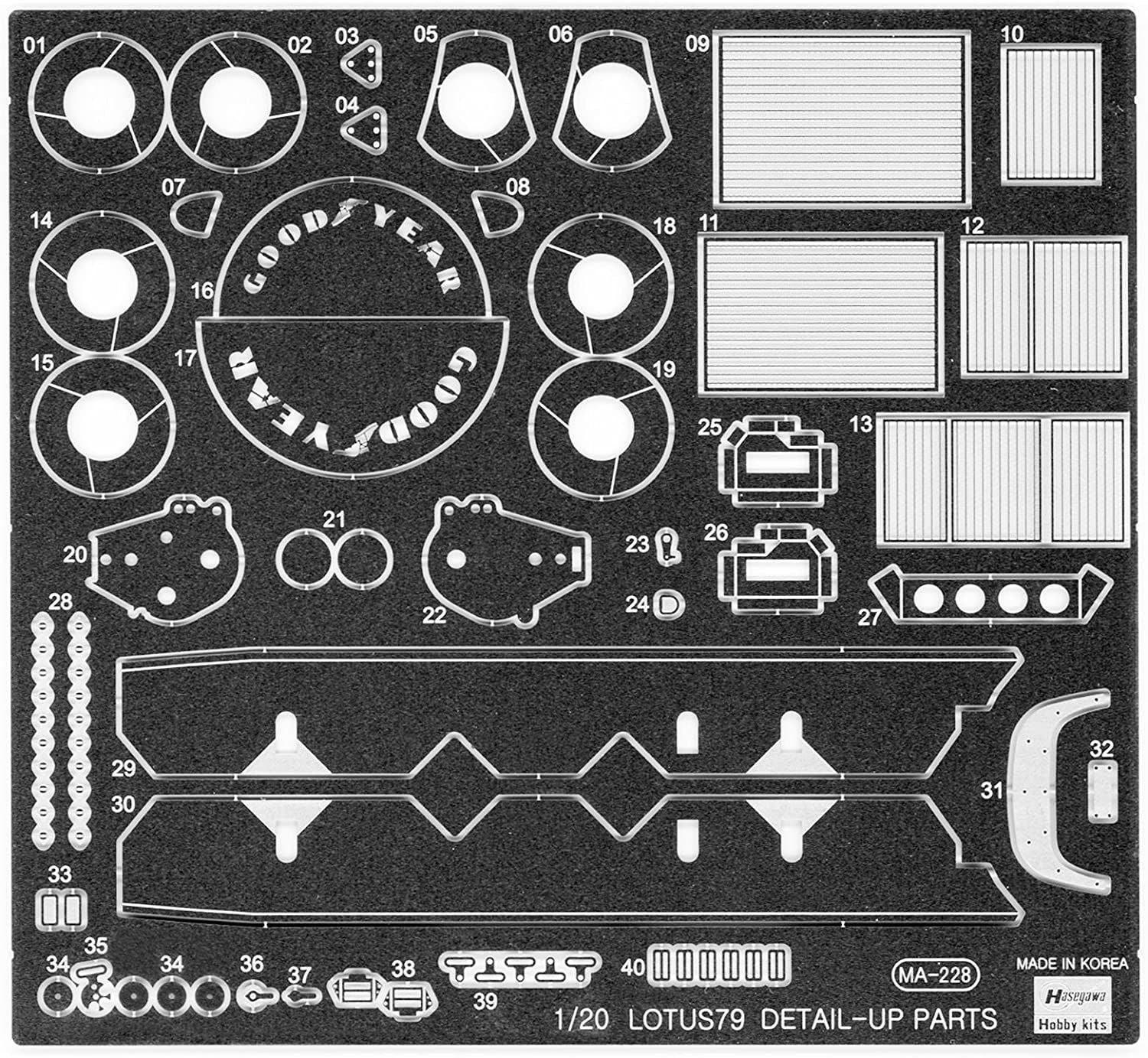 Hasegawa Photo-Etched Parts for Lotus79 - BanzaiHobby