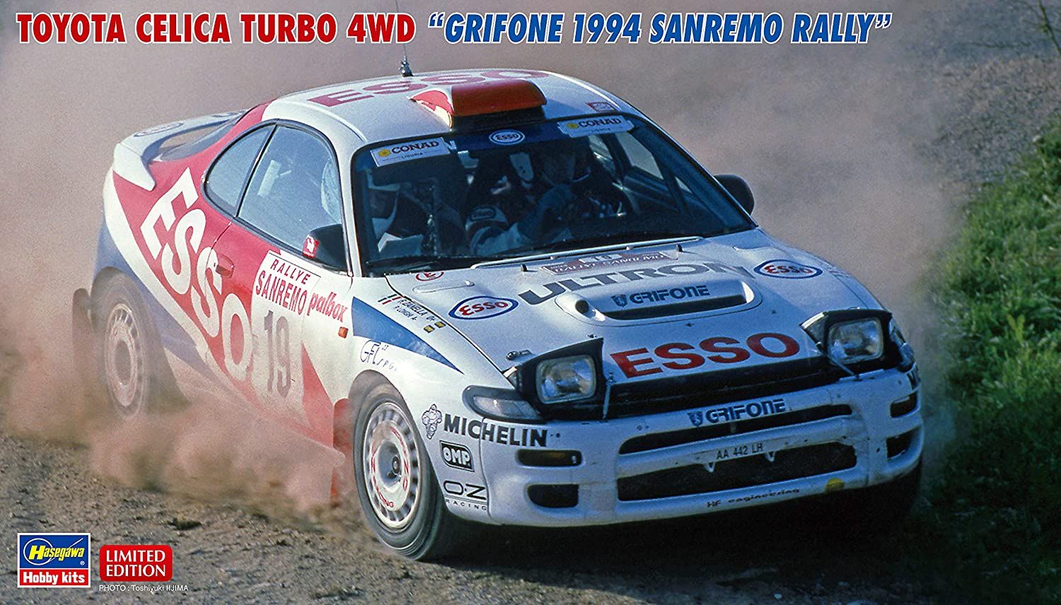 Hasegawa Toyota Celica Turbo 4WD `Grifone 1994 Sanremo Rally` - BanzaiHobby