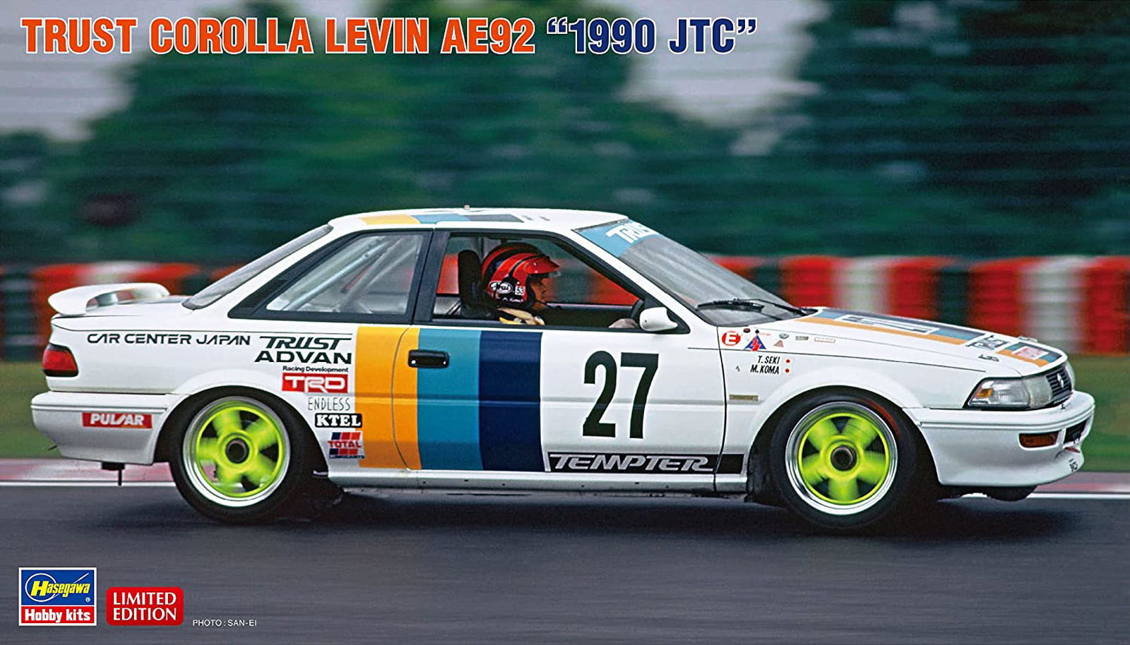 Hasegawa Trust Corolla Levin AE92 `1990 JTC` - BanzaiHobby