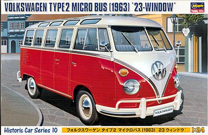 Hasegawa VOLKSWAGEN TYPE 2 MICRO BUS (1963) ""23-WINDOW"" - BanzaiHobby