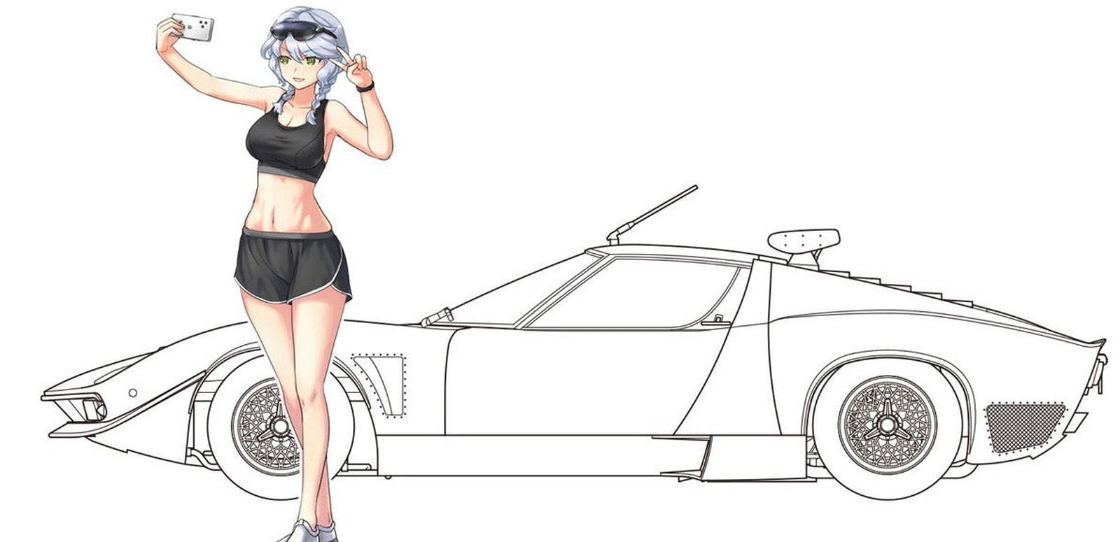 Hasegawa Wild Egg Girls No.06 Lamborghini Jota SVR `Sasha I - BanzaiHobby