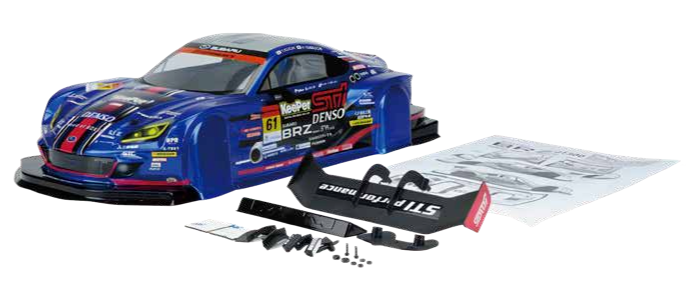 HiTEC 16463 1/10 SUBARU BRZ GT300 Painted Body Set - BanzaiHobby