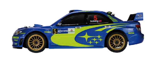 HiTEC 16525 1/10 Scale SUBARU IMPREZA WRC 2006 Painted Body Set - BanzaiHobby