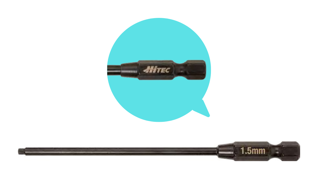 HiTEC HMJPT-HB15 Hex bit 1.5mm