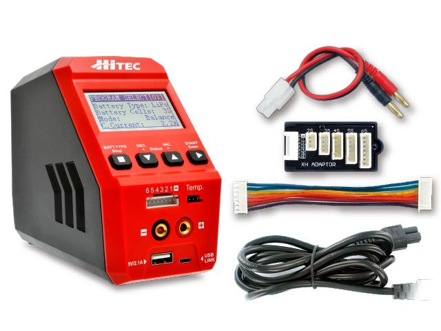 Hitec 44251 multi charger X1 RED - BanzaiHobby