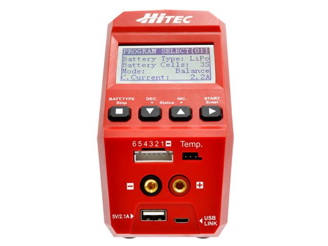 Hitec 44251 multi charger X1 RED - BanzaiHobby