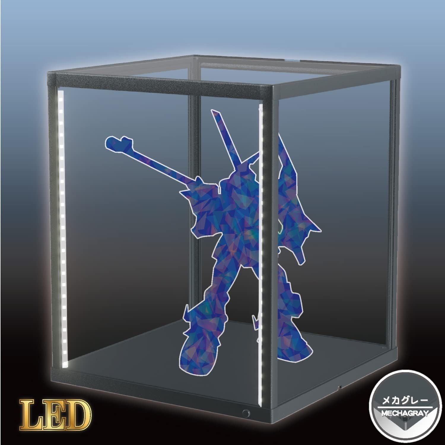 Hobby Base K132GY Desktop Showcase, M, Mecha Gray Premium Parts Collection - BanzaiHobby