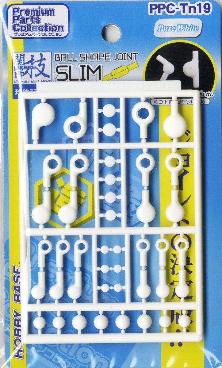 Hobby Base PPC-TN19 Ball Shape Joint Slim (Pure White) - BanzaiHobby