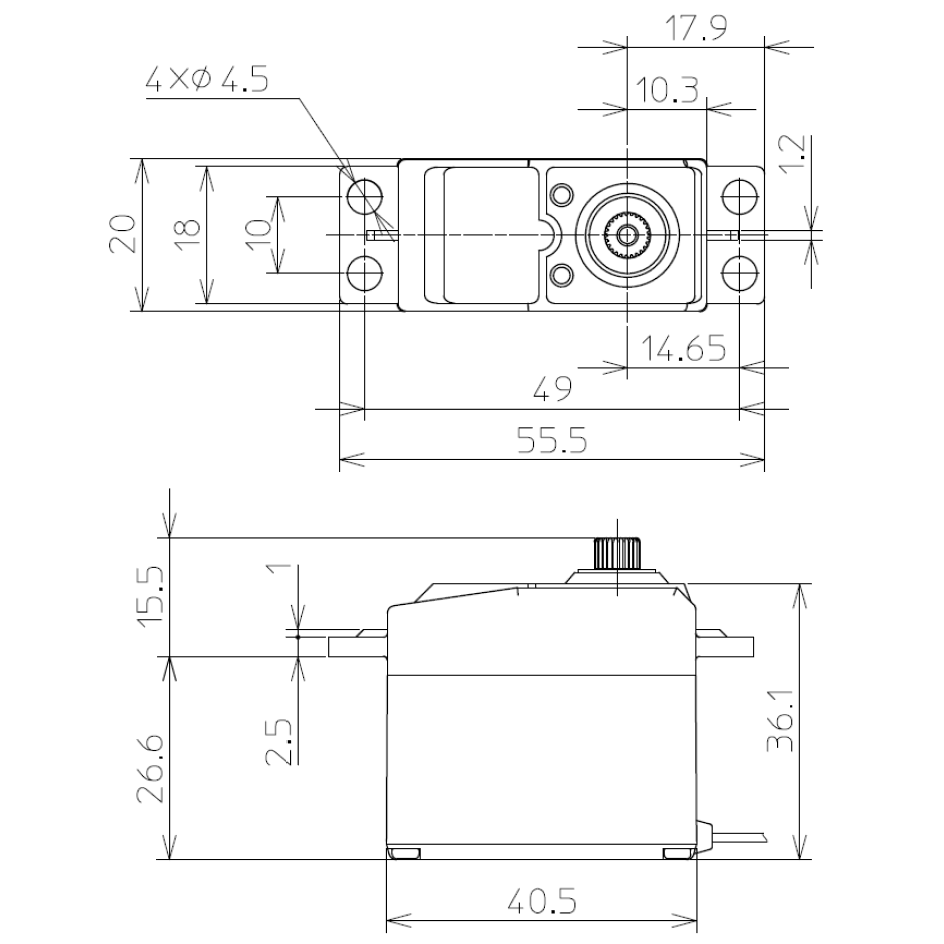 Futaba 107208-1 S-U301 S.BUS High Voltage Servo - BanzaiHobby