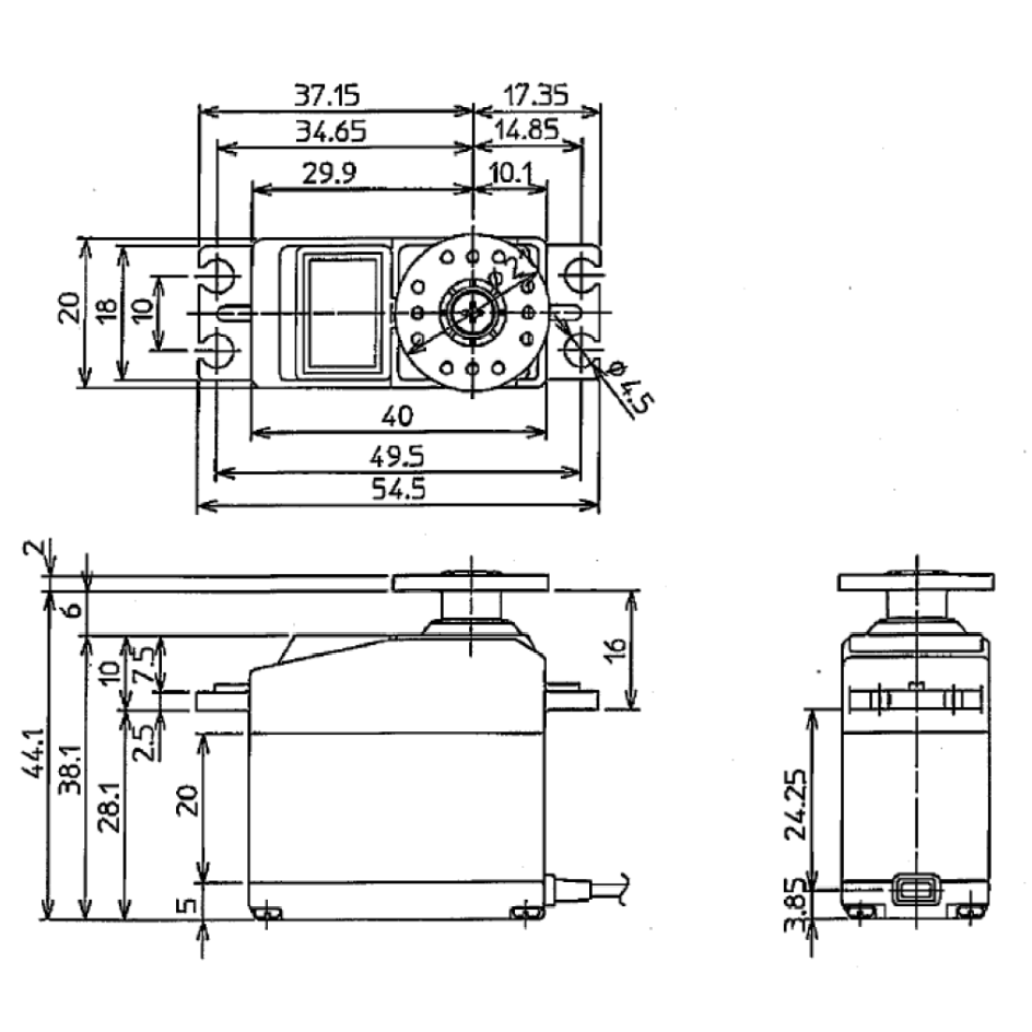 Futaba 107235-3 S-U400 High Voltage Standard S.BUS Servo - BanzaiHobby