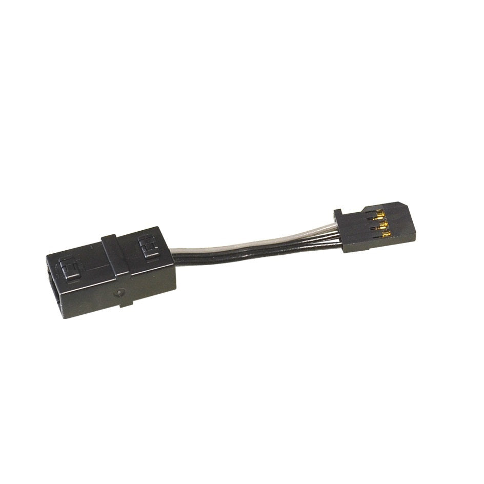 Futaba BC0111 310713 Black Two-Pronged Cord 50mm 50-Core Type - BanzaiHobby