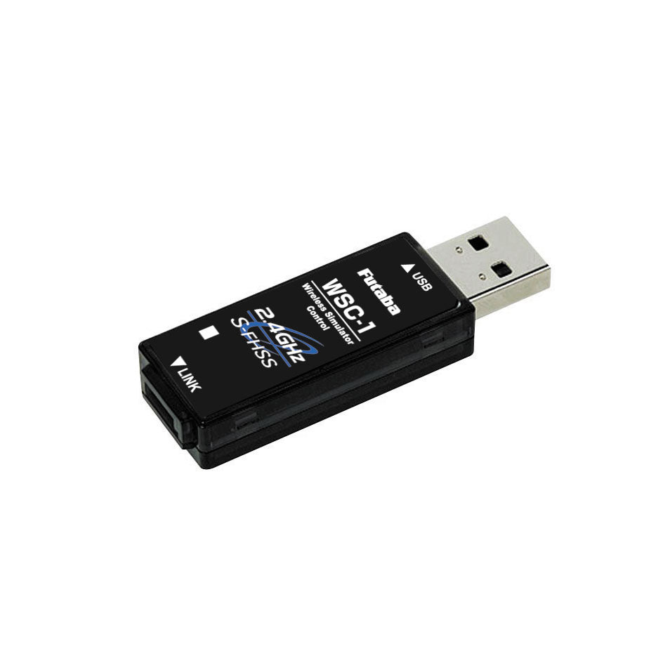 Futaba 00107253-3 WSC-1 USB Wireless Simulator Control (S-FHSS) for PC 034398 - BanzaiHobby